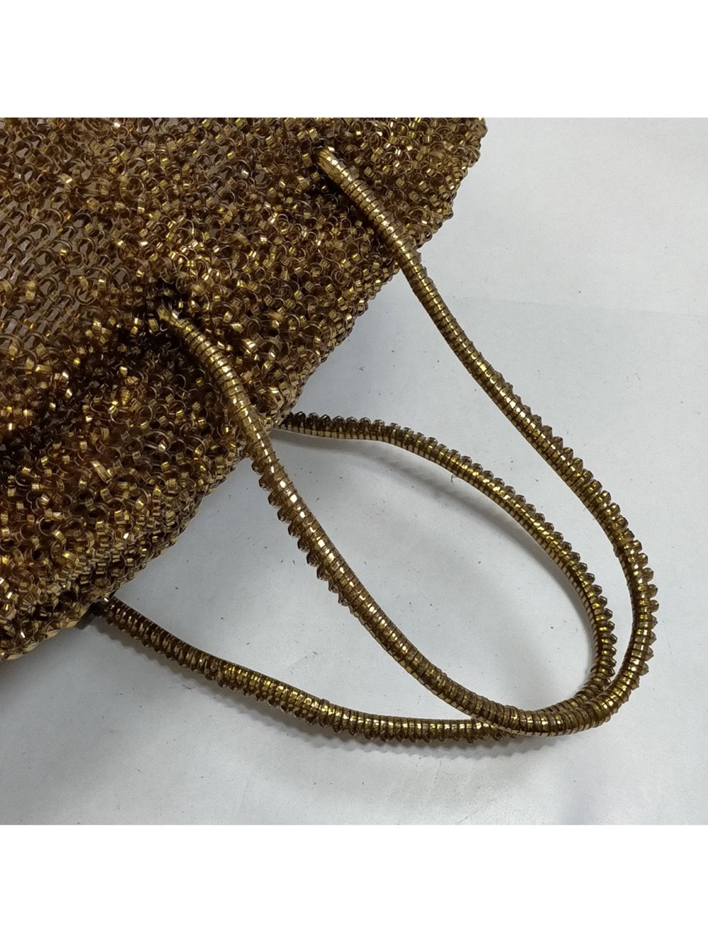 Anteprima Gold Woven Shoulder Bag with Top Handles - Picture 4 of 8